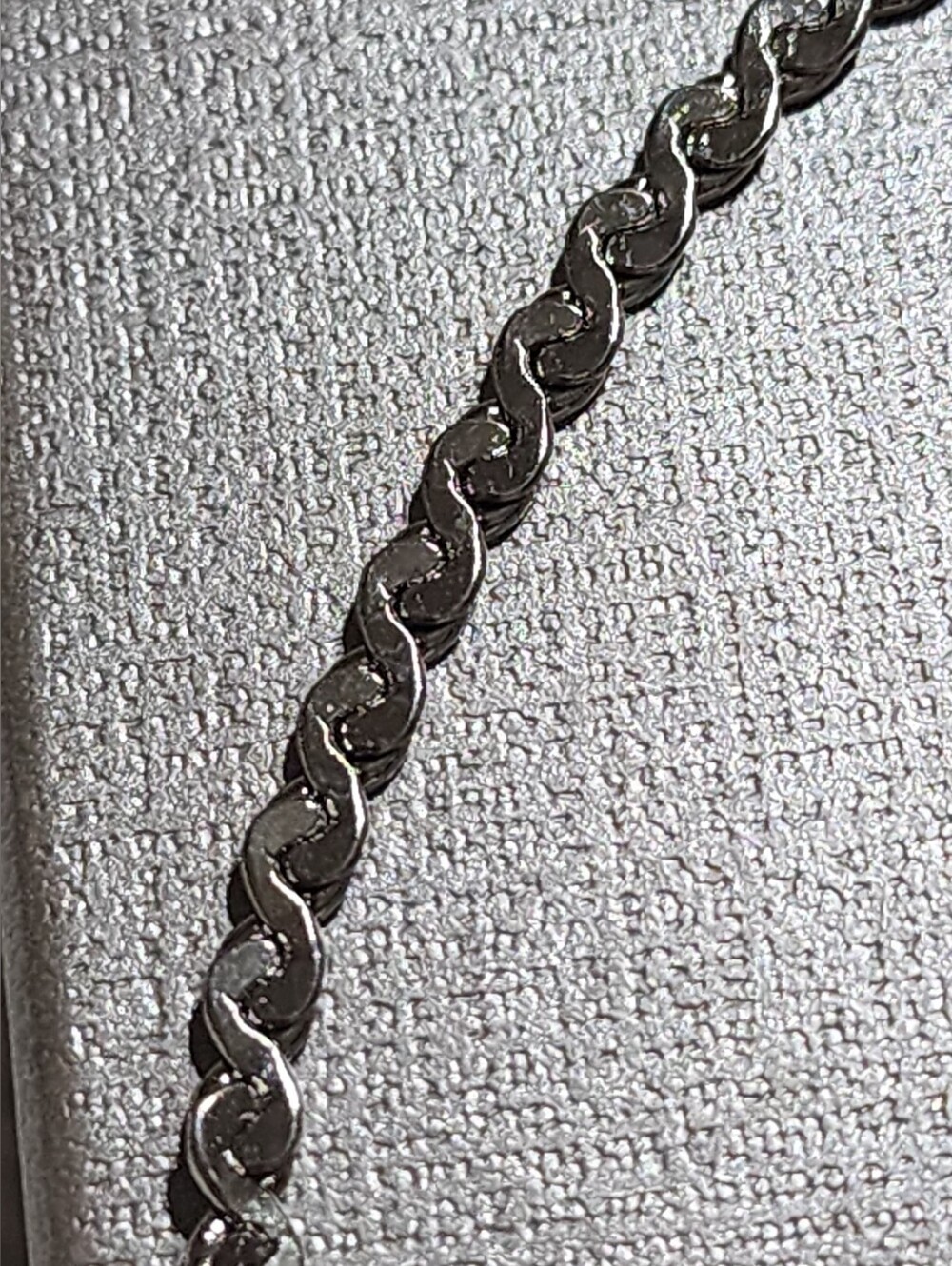 Smooth Silver Twist Chain Bracelet - Stainless (7" - 8") NEW